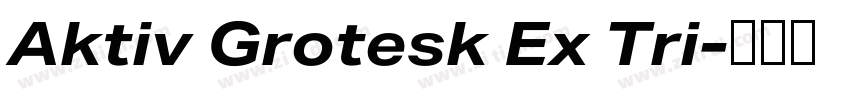 Aktiv Grotesk Ex Tri字体转换